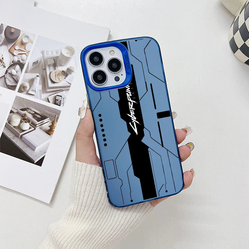 Cyberpunk Case for Samsung Galaxy S24 S23 S22 S21 S20 Note20 Ultra Plus FE M31 4G 5G Matte Shockproof Back Cover CyberpunkS