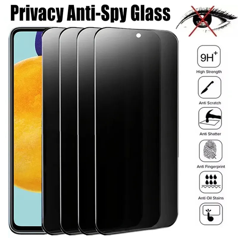 2-4Pcs Privacy Screen Protector for Samsung A53 A13 A52S A52 A32 A12 A55 A51 A72 A22 A33 A73 A21S A54 S10E S20FE Anti-spy Glass