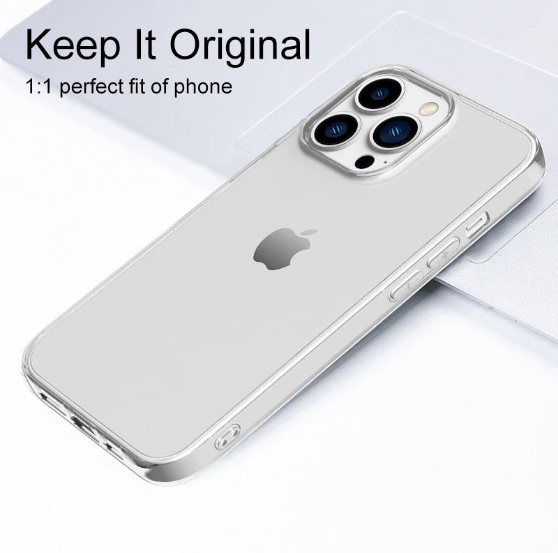 Ultra Thin Clear Silicone Case For iPhone