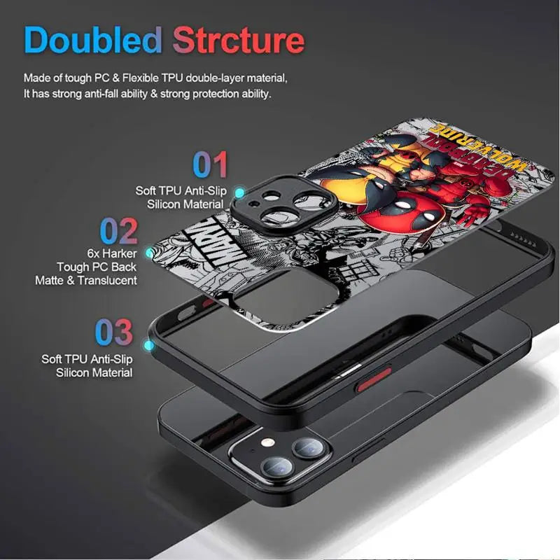 Deadpool And Wolverine Phone Case for iPhone