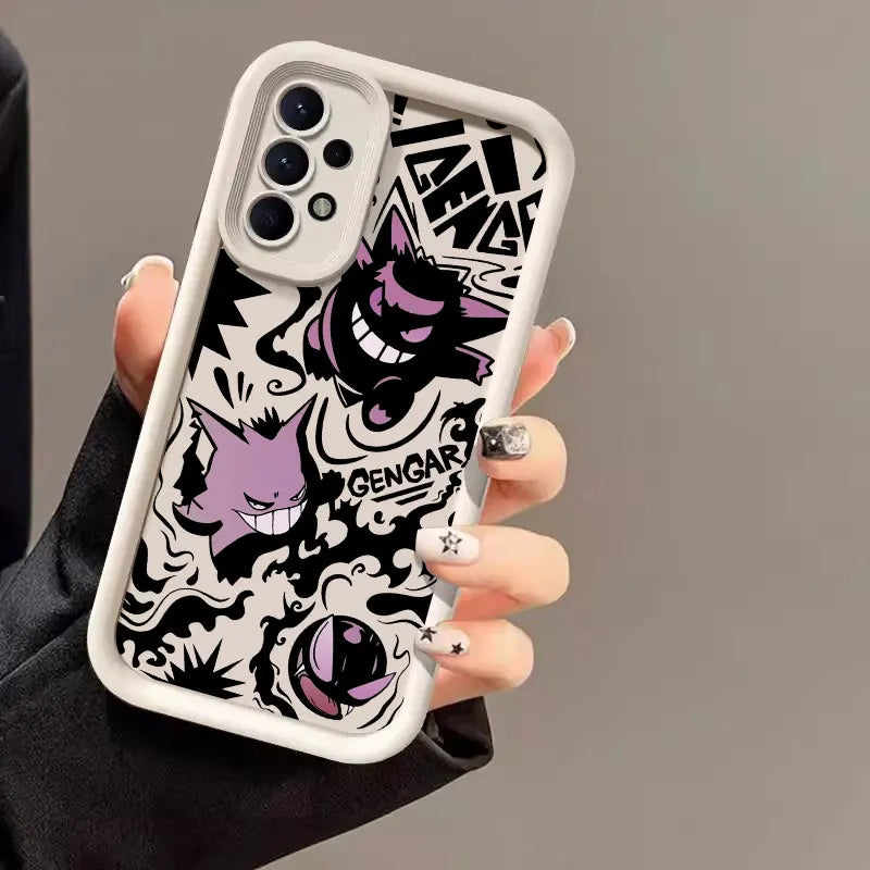 Pokemon Anime Gengar Case For Samsung Galaxy A55 Cases A35 A13 A54 A53 A52 A34 A33 A32 A21S A14 A23 A24 A12 A51 A71 Phone Cover