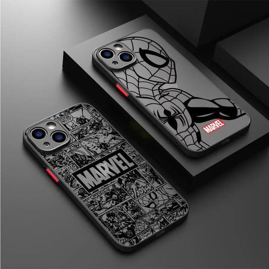 Marvel Spiderman Ironman Phone Case for iPhone