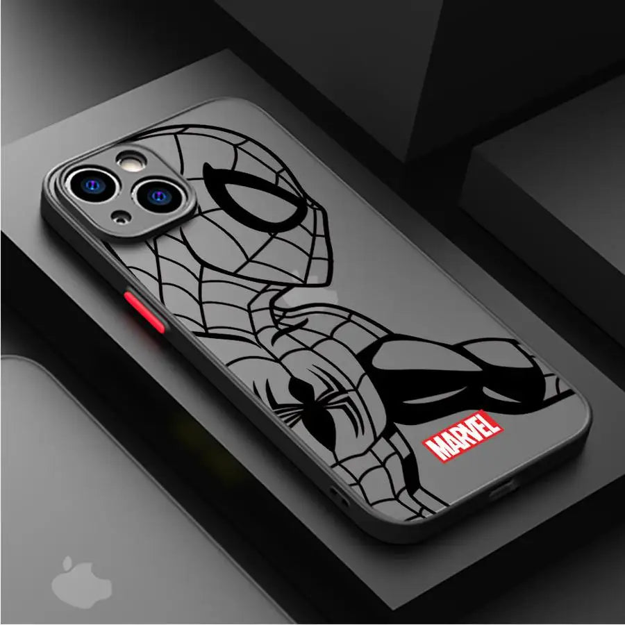 Marvel Spiderman Ironman Phone Case for iPhone