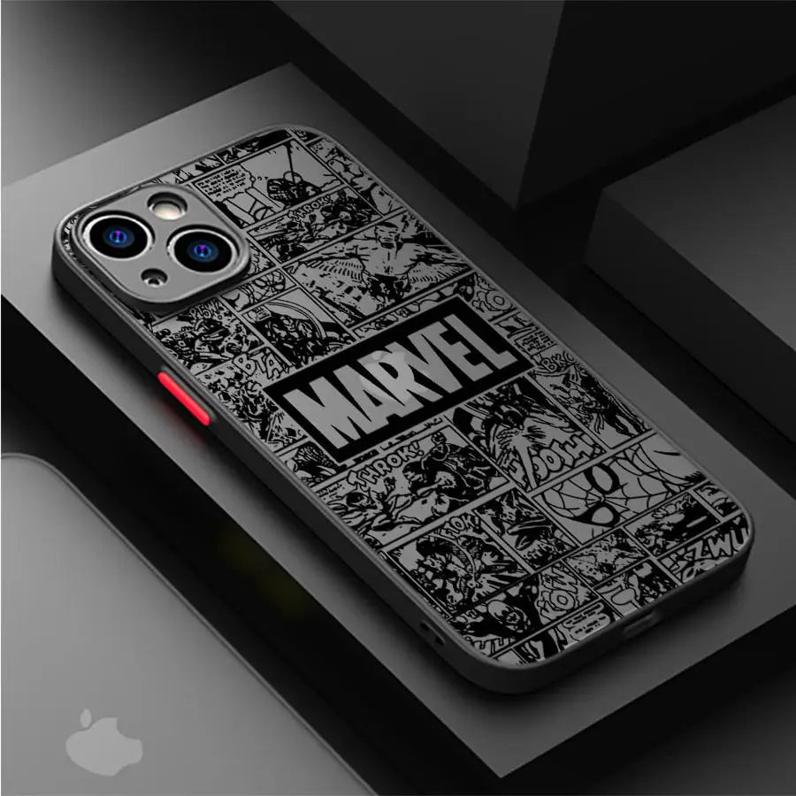 Marvel Spiderman Ironman Phone Case for iPhone