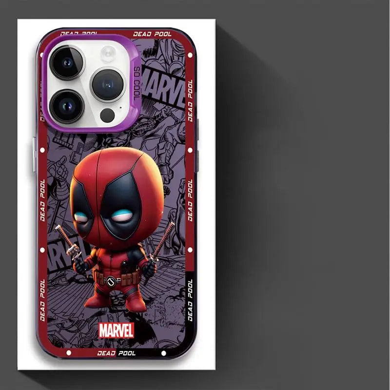 Marvel Ironman Deadpool Phone Case for Apple iPhone