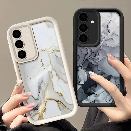 Marble Pattern Case For Samsung Galaxy S24 S23 S22 Ultra Plus S21 S23 S20 FE A55 A54 A53 A52 A34 A14 5G Soft Silicone TPU Cover