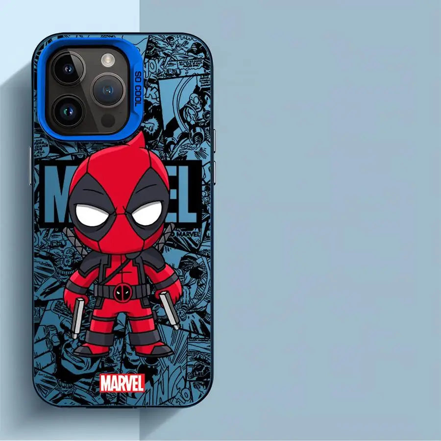 Marvel Groot Deadpool Cover Phone Case for Apple iPhone 15 Pro Max 16 Pro 14 Pro 13 12 14 Plus Protective Soft Shell