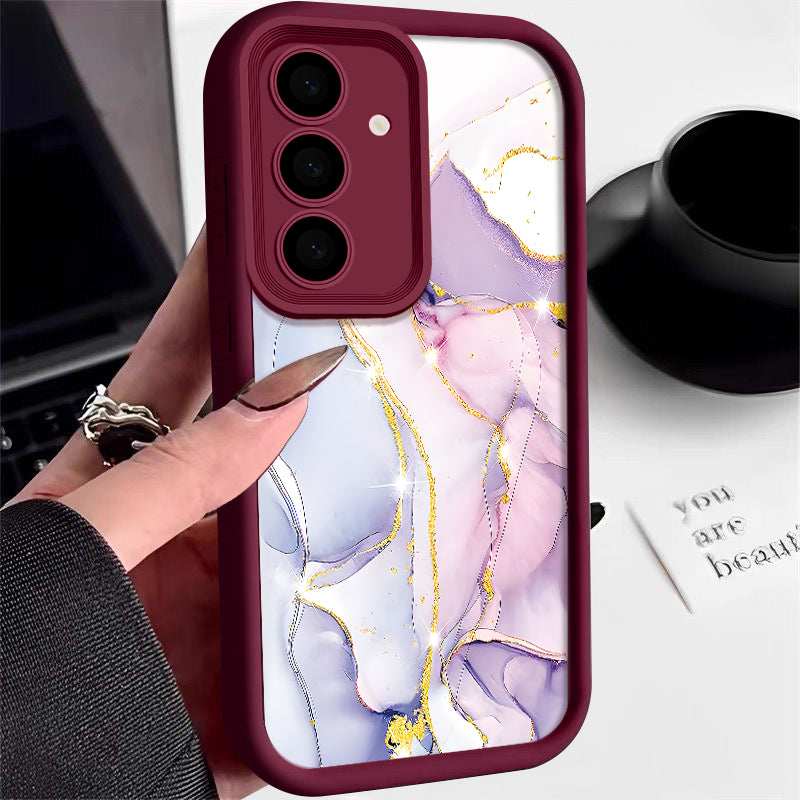 Marble Pattern Case For Samsung Galaxy S24 S23 S22 Ultra Plus S21 S23 S20 FE A55 A54 A53 A52 A34 A14 5G Soft Silicone TPU Cover